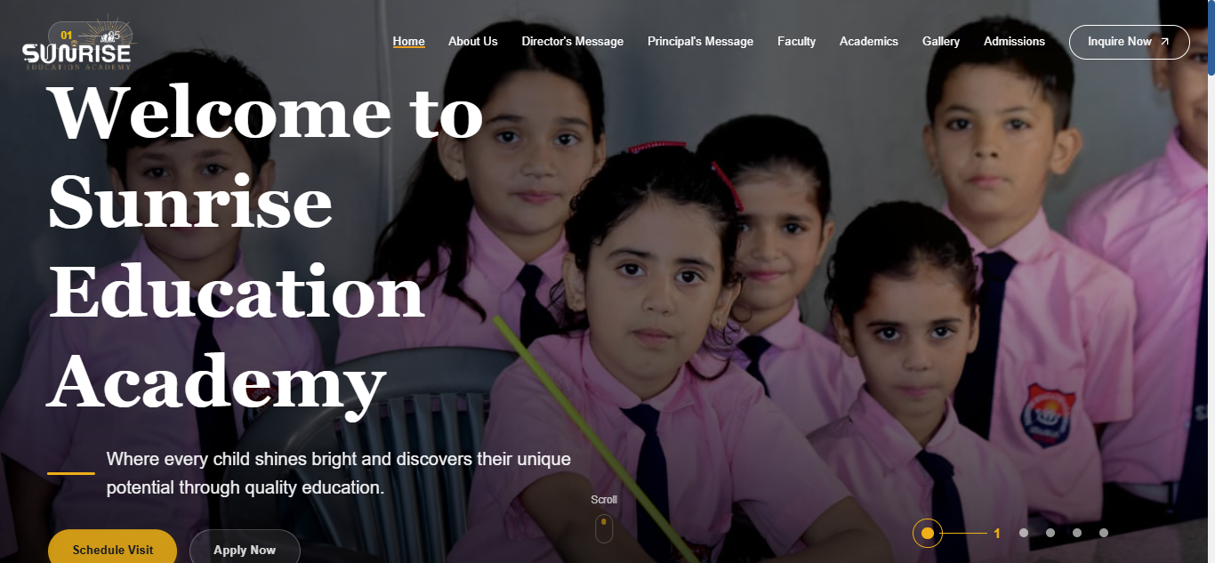Sunrise Education Academy Website
